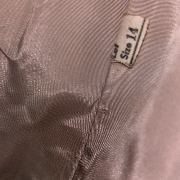 EC Peter Caruso Genuine Leather sz 14 fur top belt jacket - Picture 13 of 16